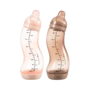 Difrax - S-Bottle 2-pack - Duopack Rose/Caramel 250 ml