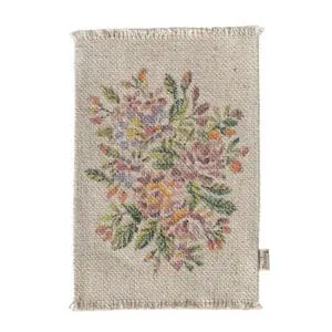 Maileg - Poppenhuis Vloerkleed - Flowers Medium