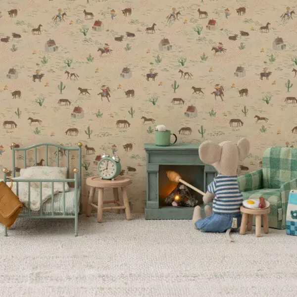 Maileg - Alarm Clock - Mouse - Mint