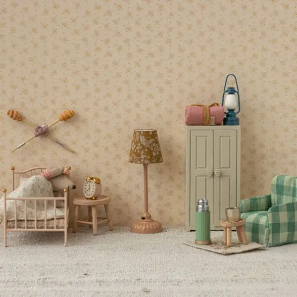 Maileg - Alarm Clock - Mouse - Powder