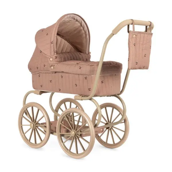 Konges Sløjd - Mini Doll Pram - Cherry Blush