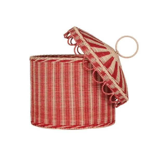 Olli Ella - Circus Rattan Korb - Spielzeugkorb