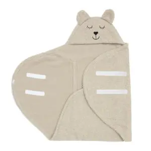 Jollein - Wickelcape für Babyschale - Bear - Olive Green