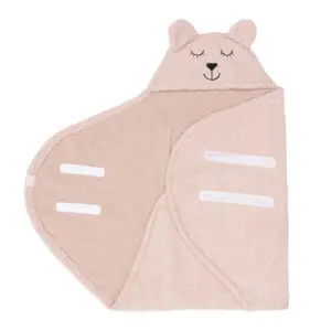 Jollein - Wickelcape für Babyschale - Bear - Wild Rose