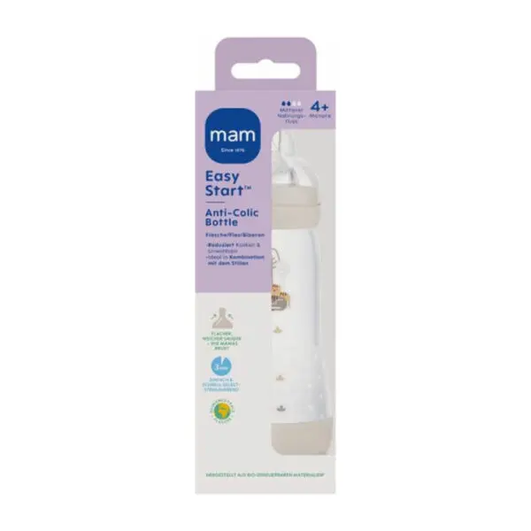 MAM - Baby Bottle Easy Start Anti-Colic 320 ml - Beige