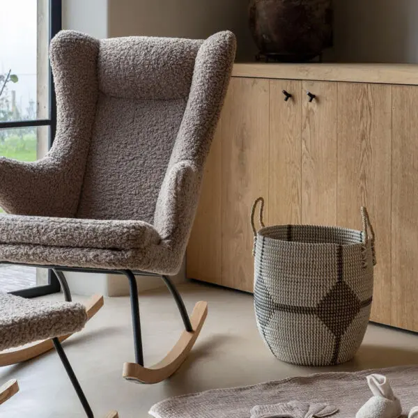 Quax - Adult Rocking Chair - De Luxe - Teddy - Stone