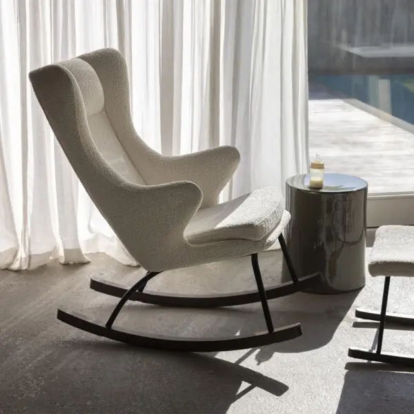 Quax - Adult Rocking Chair - De Luxe - Bouclรฉ  - Cream