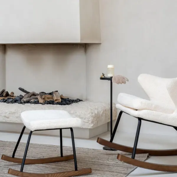 Quax - Hocker Rocker - De Luxe - Bouclรฉ - Cream