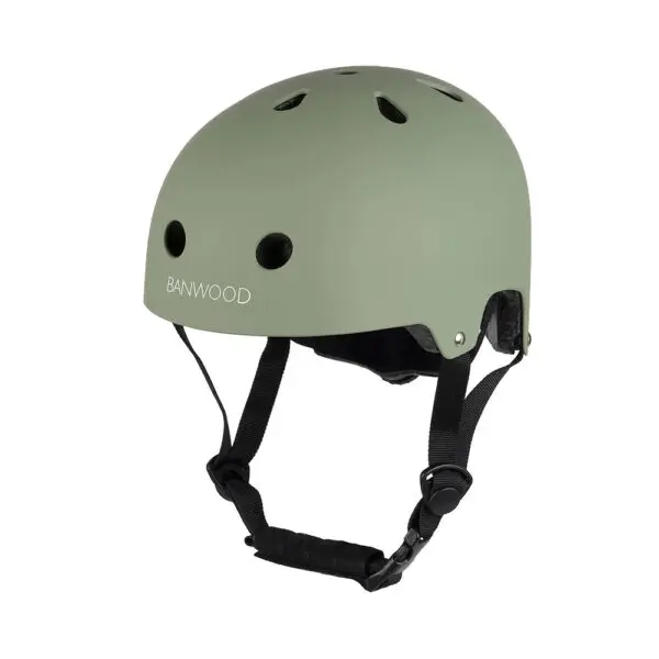 Banwood - Classic Kinder Fietshelm - Mat Forest Groen