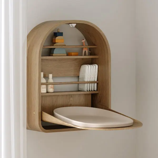 Kas Kopenhagen - Kai Wall Changing Table - Natural Oit
