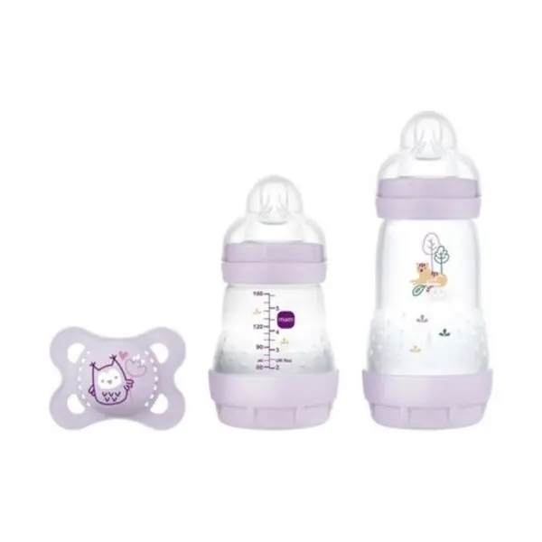 MAM - Baby Bottle Easy Start Anti-Colic Starter Set S - Purple