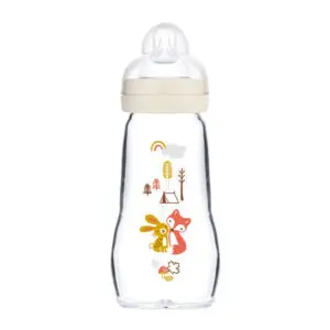 MAM - Feel Good Fles Glas 260 ml - Beige