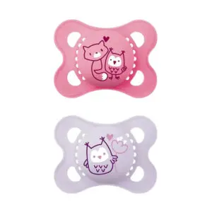 MAM - Pacifier Original Pure Siliconen 0-6 months - Pink - 2 st.