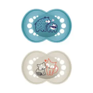 MAM - Pacifier Original Pure Siliconen 6-16 months - Blue - 2 st.