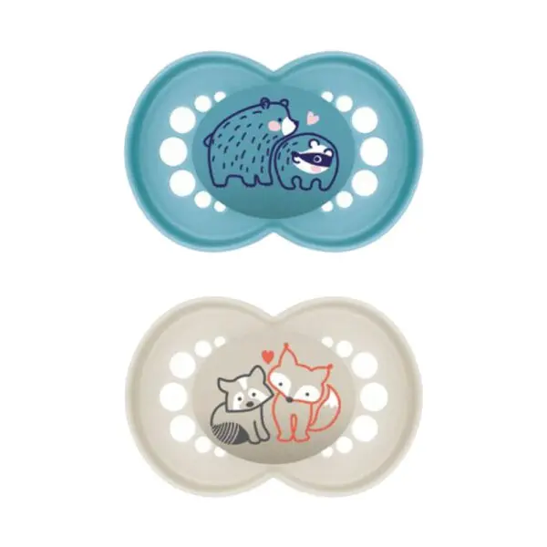 MAM - Fopspeen Original Pure Siliconen 6-16 maanden - Blauw - 2 st.