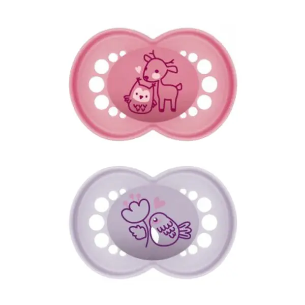 MAM - Fopspeen Original Pure Siliconen 6-16 maanden - Roze - 2 st.
