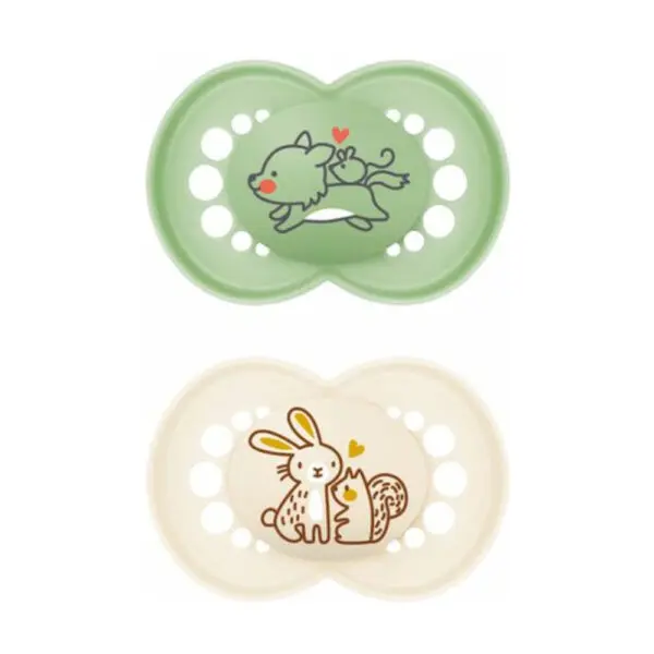 MAM - Fopspeen Original Pure Siliconen 6-16 maanden - Groen - 2 st.