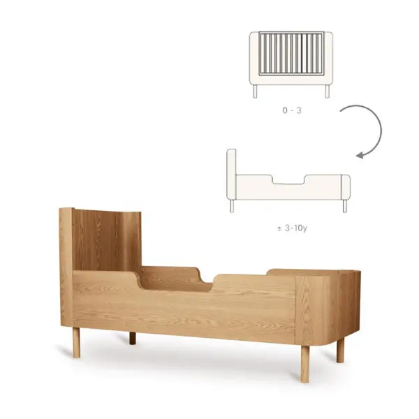 Quax - Yume Junior Ombouwset - Natural Ash - 170 x 70 cm