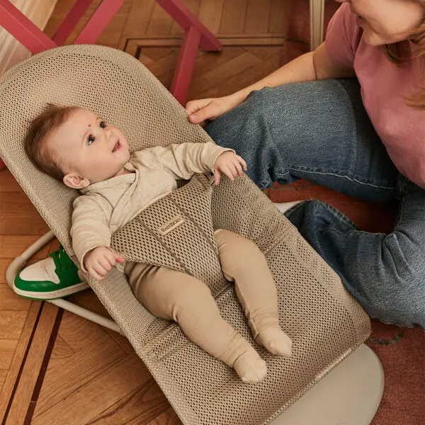 BabyBjörn - Baby Bouncer Bliss - Mesh - Grey Beige