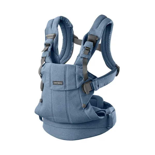 BabyBjörn - Baby Carrier Harmony - Woven Mélange - Blue