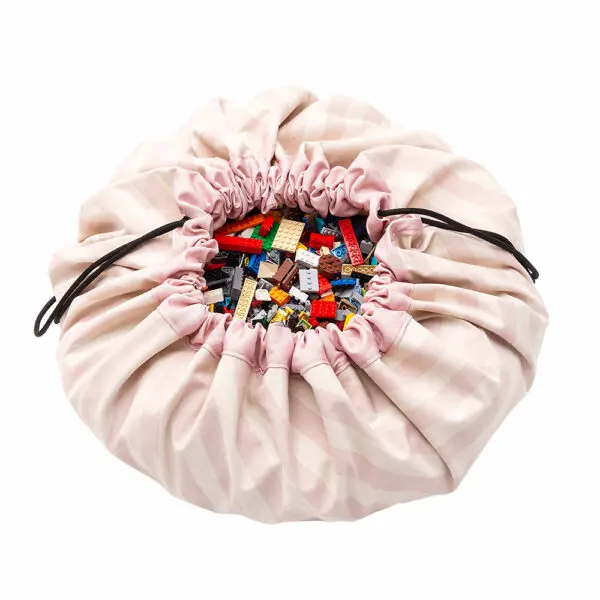 Play&Go - Toy Storage Bag - Stripes Pink