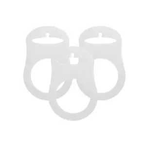 Akomo Kids - Siliconen speenring voor MAM-fopspenen - Transparant - 3 stuks