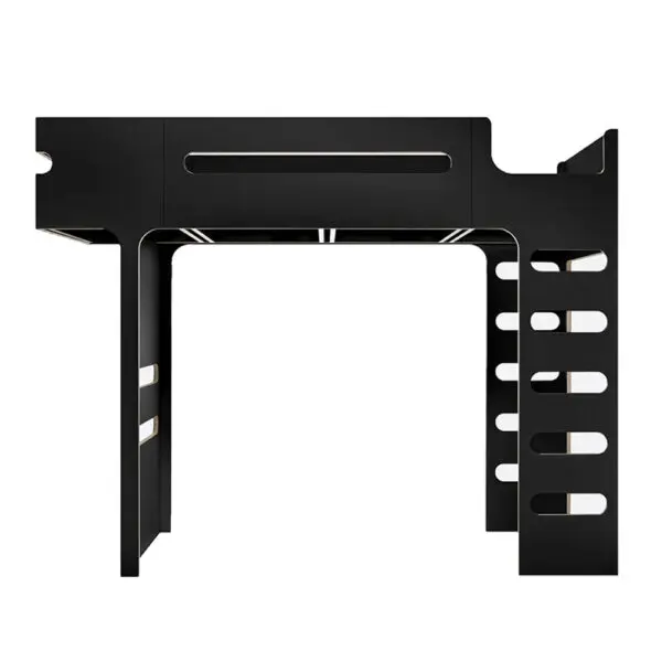 Rafa Kids - F Bunk Bed - Black Laminate