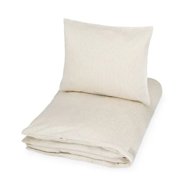 Cam Cam Copenhagen - Dekbedovertrek Baby - Classic Stripes Camel - 70 x 100 cm