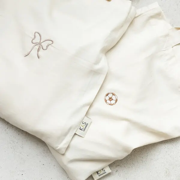 KAS Kopenhagen - Embroidered Bedding Baby - Football