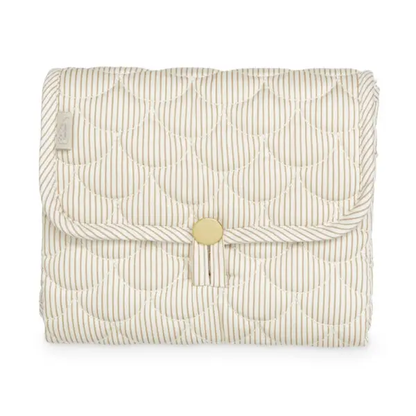 Cam Cam Copenhagen - Wickelauflage - Gesteppt - Classic Stripes Camel