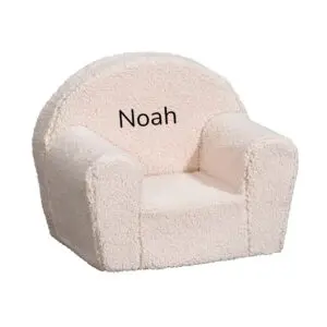 Akomo Kids - Teddy Kinderstoel Zand | Gepersonaliseerd
