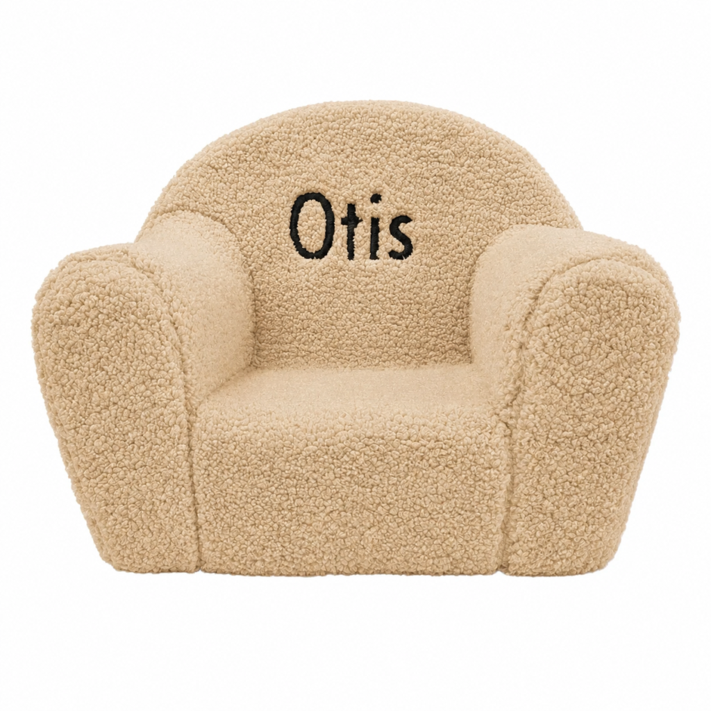 Akomo Studio - Teddy Kinderstuhl Beige - Mit Name