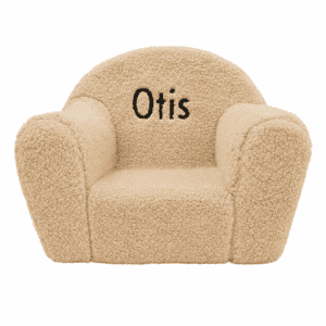 Akomo Studio - Teddy Kids Chair Beige - With Name