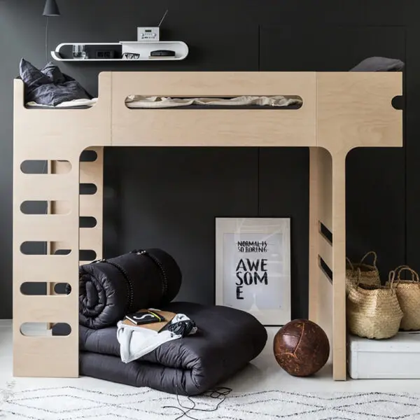 Rafa Kids - F Bunk Bed - Natural Laminate