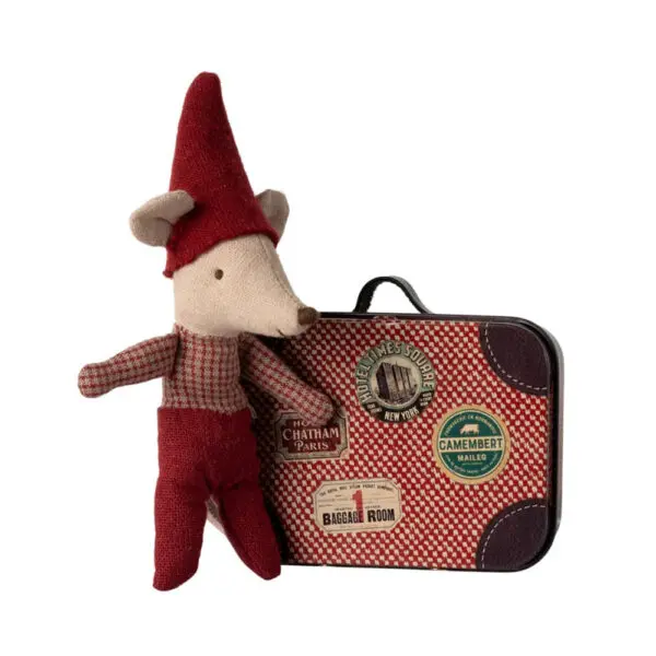 Maileg - Christmas Mouse - Baby in Suitcase
