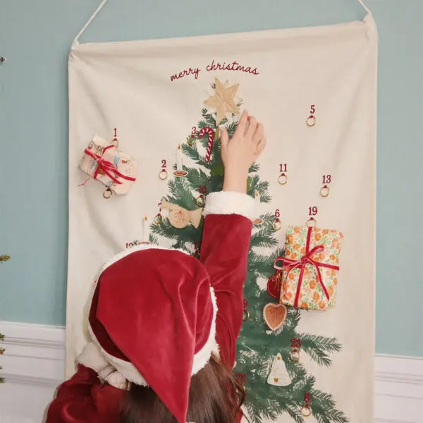 Konges Sløjd - Santa Hat Velour - Red Dahlia - 5-8 Years