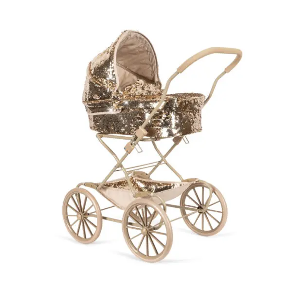 Konges Sløjd - Sparkly Doll Pram - Cherry
