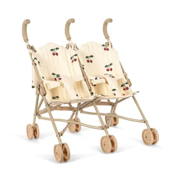 Konges Sløjd - Twin Doll Stroller - Ma Grande Cerise