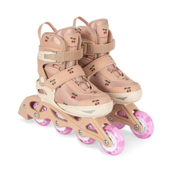 Konges Sløjd - Light Up Roller Skates - Cherry Blush - Size 26-31