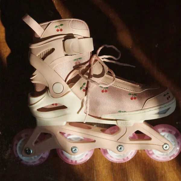 Konges Sløjd - Light Up Roller Skates - Cherry Blush - Size 26-31