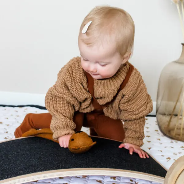 Curve Lab - Balance Board - Little Arc - Felt - Turquoise