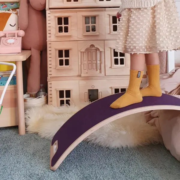 Curve Lab - Balance Board - Perfect Arc - Felt - Dark Blue