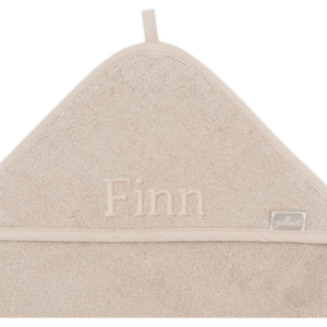 Jollein - Badcape Badstof - Nougat - met Naam
