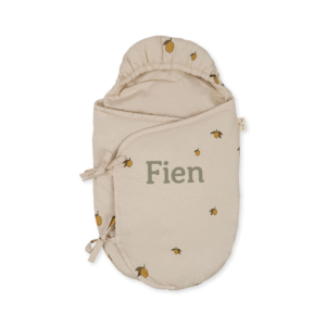 Konges Sløjd - Doll Sleeping Bag - Lemon - with Name