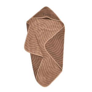 Leander - Hoodie Matty™ - Badhanddoek met Capuchon - Woodland - Mocca - met Naam