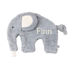 Sebra - Pacifier Comfort Blanket - Fanto - Dusty Blue - with Name