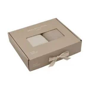 We Are Bitte - Muslin Cloth 2-Pack Gift Box - Light Sand / Clay