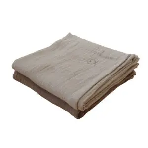 We Are Bitte - Muslin cloths - 2-pack - Clay / Earth