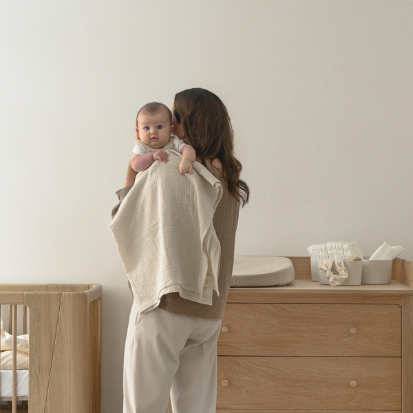 We Are Bitte - Swaddle 110 x 110 cm - Light Sand