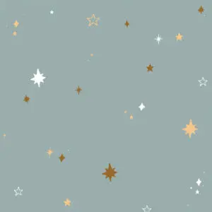 Dekornik - Wallpaper - Hearts Night Sky Blue